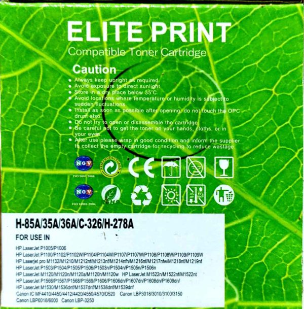 HP 85A Black LaserJet Toner Cartridge - Image 2